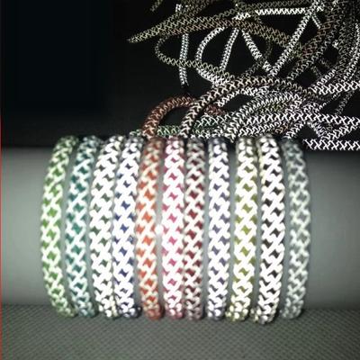 Светоотражающие светящиеся шнурки 3M круглые для кроссовок, шнурки для обуви, женские, мужские, шнурки для повседневной обуви, ботинок, аксессуары для обуви, 1 пара, новые