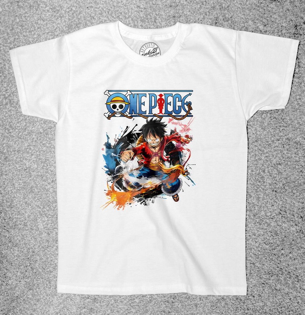 One Piece Луффи 002 Аниме/Манга Детские футболки