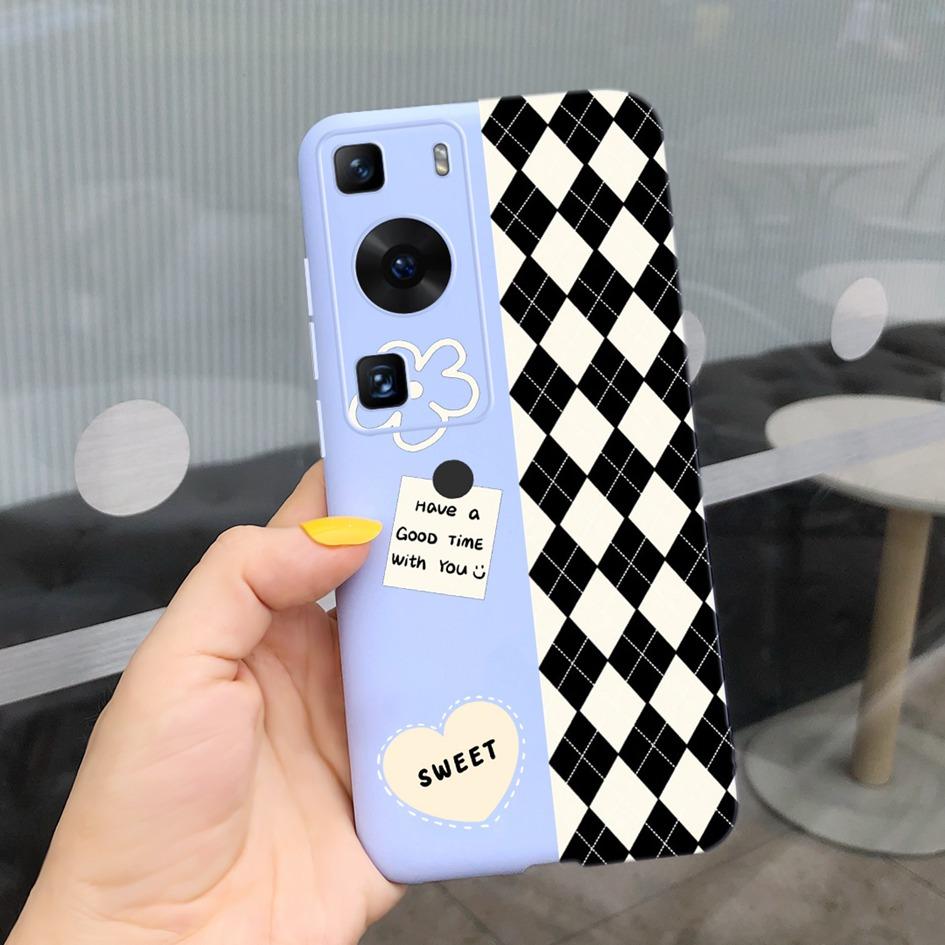 Чехол для Huawei P60 Pro 2023 Новые модные узоры Тонкая задняя крышка для Huawei P60 LNA-LX9 P 60 P60 Art Мягкий чехол для телефона Coque