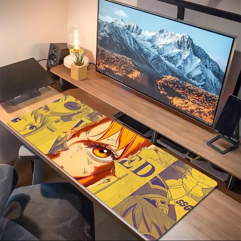 Nami Print Cushion Non-slip Laptop Tablet Big Mousepad XXL Mat Mini PC Playmat With Lock edge