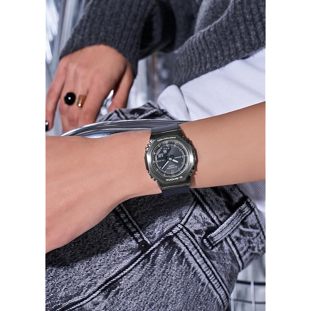 Casio G-Shock GM-S2110B-8AJF Mid-Size Women's Watch Metal Covered Eco-Friendly Material Dark Gray