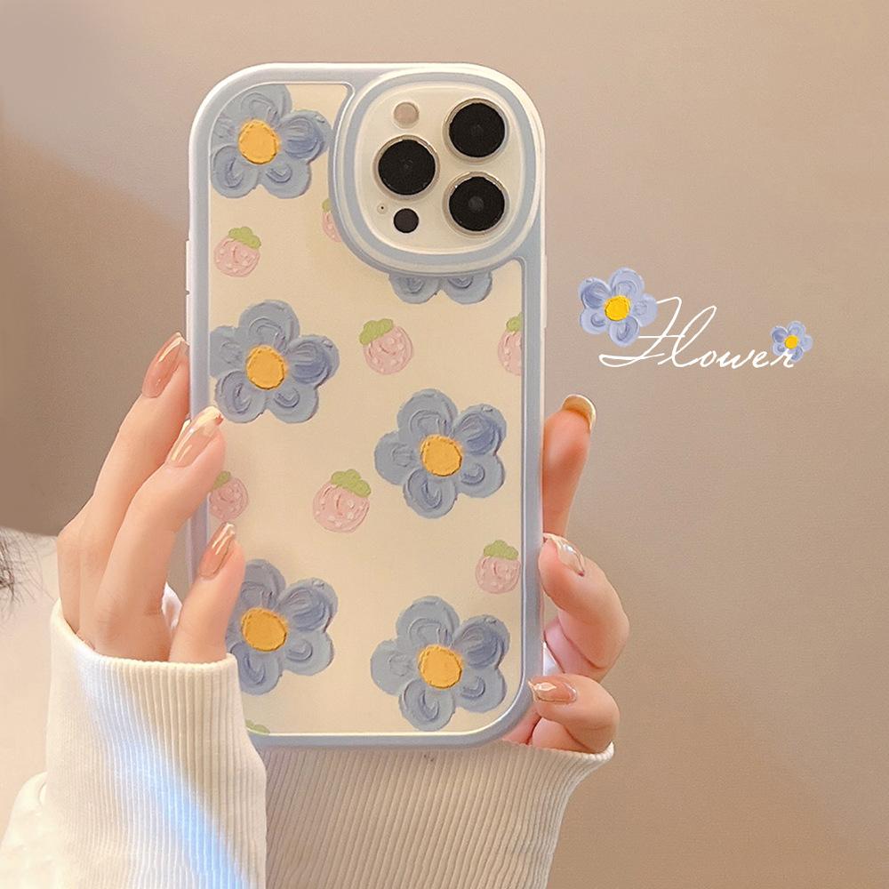 Красочный чехол для телефона с цветами для iPhone 11 12 13 14 15 16 17 Pro Max 12 Mini 14Pro 13Pro Мягкий чехол из ТПУ