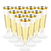25/50/100pcs 150ml Disposable Cups Clear Plastic Champagne Flutes Bar Cups Toasting Glasses for Weddings Party Cocktail Cups
