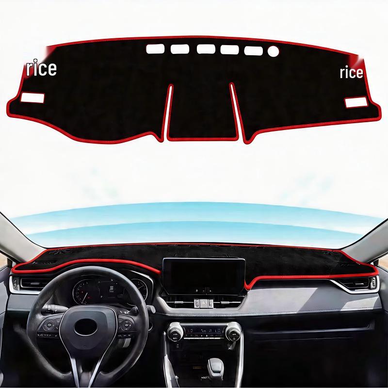 Toyota RAV4 (2019-2024) Dashboard Sun Shade Pad - Anti-Glare & Non-Slip, Suede Velvet Leather.