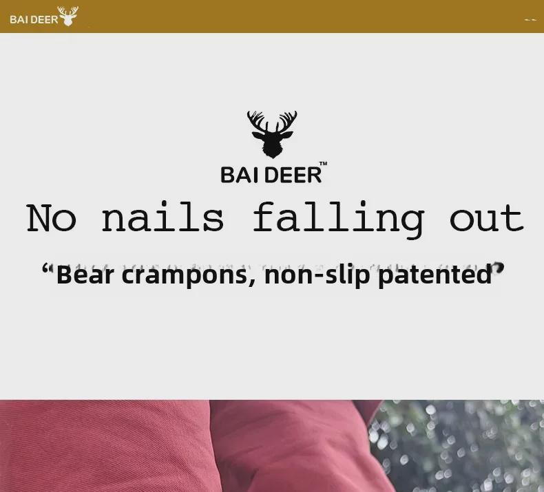 Bear Crampons: Anti-Slip Shoe Covers with Spikes for Outdoor Snow Boots and Mountaineering - Perfect for Elders and Winter Adventures.