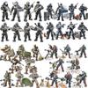 Набор минифигурок Xiangjun Military: Сочлененный Солдат и Оружие Строительные Блоки Игрушка