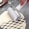 Turning Smooth Baking Tool Cookie Cake Net Dough Roller Cutter Pizza Dough Roller Cutter For Restaurant