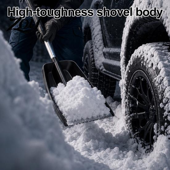Auto Winter Accessories Car Snow Shovel with Extendable Handle, Ice Scraper for SUV Scratch Free Remover Truck Windshield, Scratch-Free Large