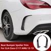 1 пара спойлеров заднего бампера Canards Vents Cover Cover Отделка для Mercedes Benz CLA Class W117 C117 CLA200 220 250 260 45 AMG 2013-2019
