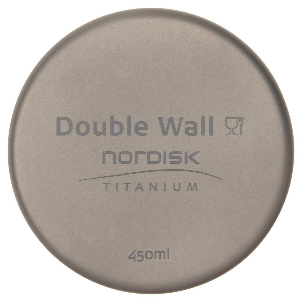 Кружка для кемпинга NORDISK Outdoor Mug Titanium Double Wall, характеристики 450 мл, японская, 119011 [Подлинный продукт]