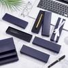 16pcs Cardboard Pen Cases with Sponge Fourtain Pen Box Office & School Supplies Rectangle Midnight Blue 180x51x24mm