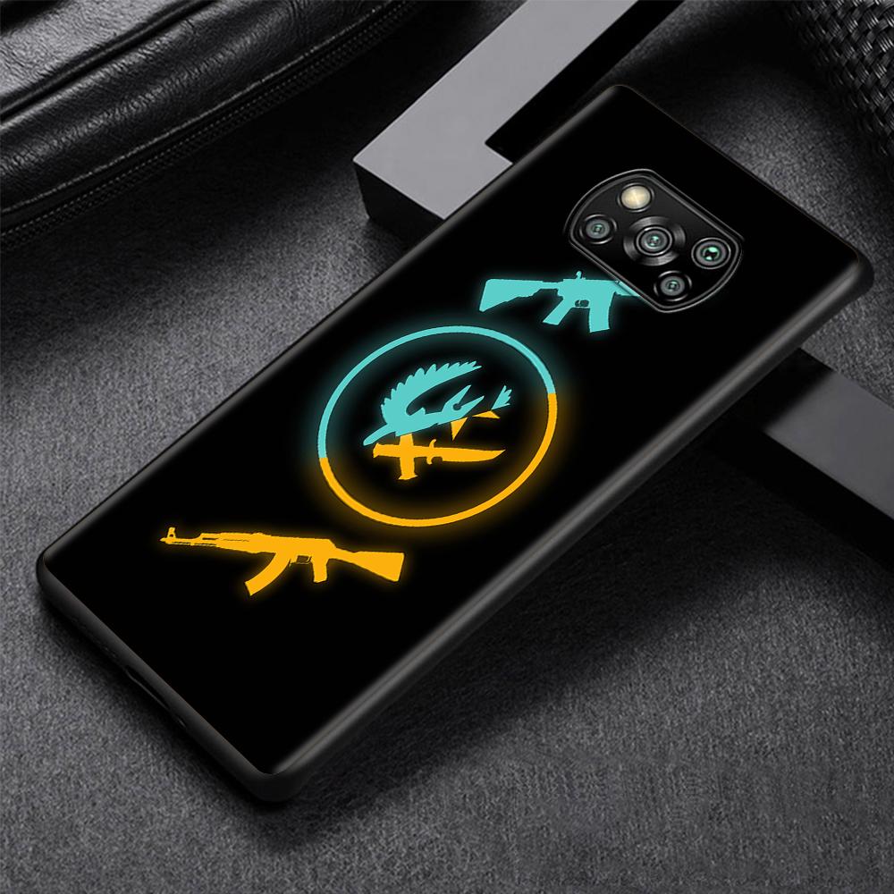 Чехол для игры CS GO для Xiaomi Poco X3 NFC M3 M4 Pocophone F1 F3 Funda Capa Redmi Note 9s 9 8 10 Pro, черный мягкий чехол для телефона