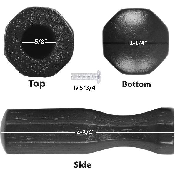 Soccer Table Handles, 5/8 inch Wooden Foosball Handle Grip, 8 Pack