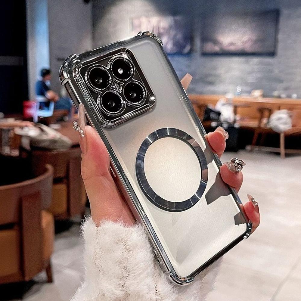 Роскошный ударопрочный магнитный чехол с покрытием для Motorola MOTO Edge 60 Fusion 50 50 Pro 50 NEO, прозрачная мягкая силиконовая задняя крышка