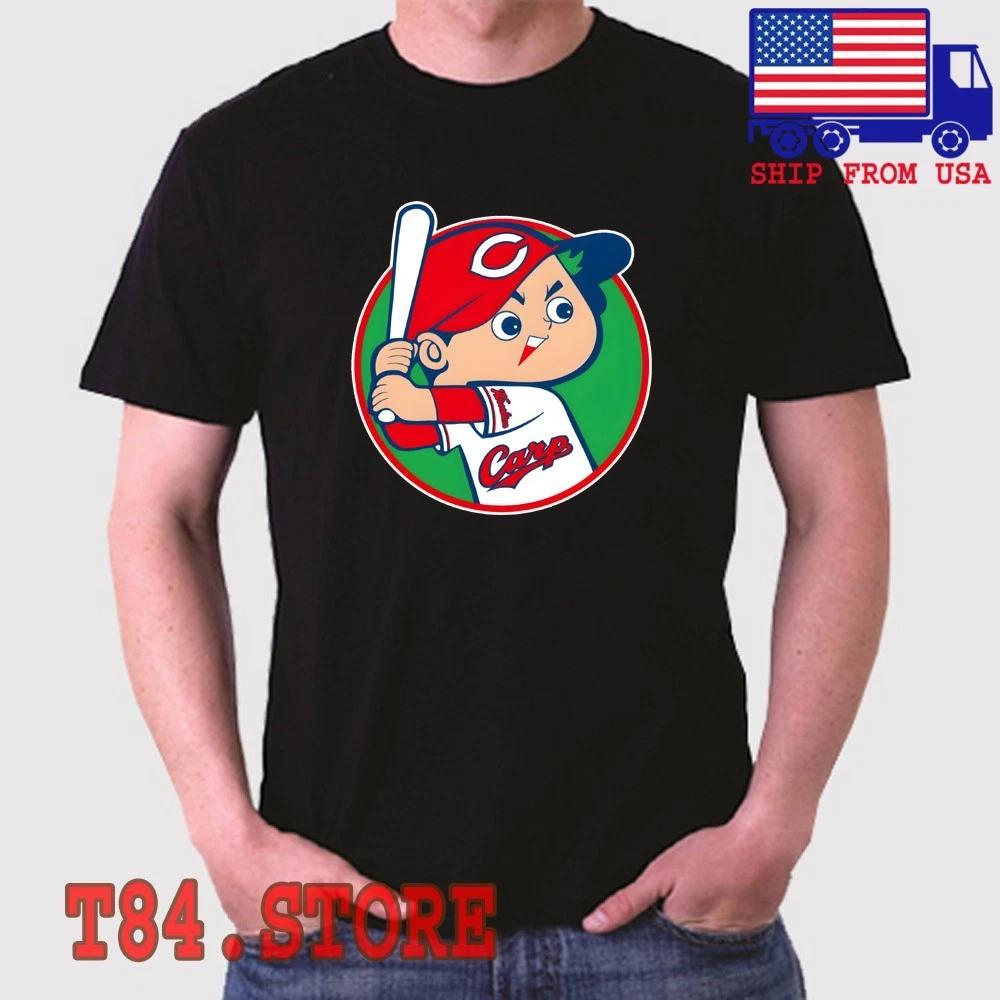 Hiroshima Toyo Carp Men's Black Size S to 5XL
