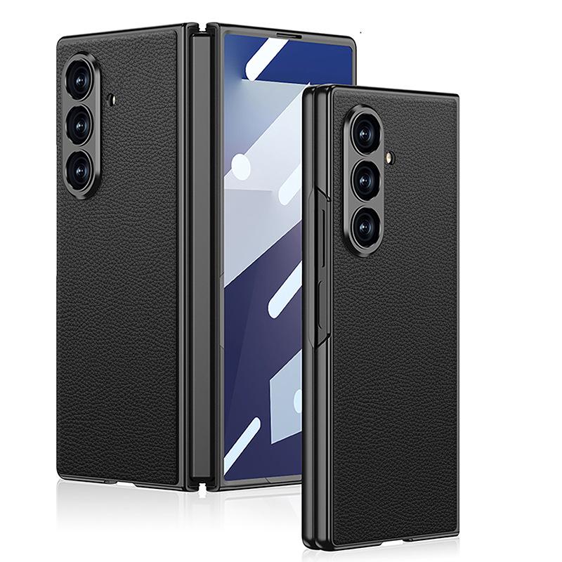 Чехол для мобильного телефона Samsung Zfold7 Матовая краска Однотонная кожа Fold7 Защитный чехол-пленка цвета реального аппарата