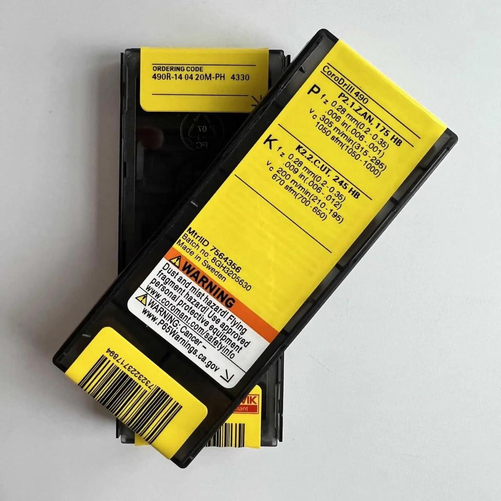 Original Sandvik / 490R-140420M-PH 4330 /Carbide CNC Blade 10 PCS