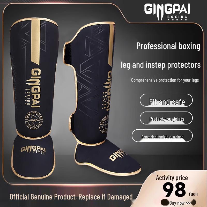 Защита голени и стопы для взрослых и детей для боевых искусств с защитой голеностопа - Идеально для тренировок по боксу, саньда и муай-тай