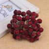 ALL-FASHION-MALL 1 Bouquet Mini Christmas Foam Frosted Fruit Artificial Holly Berry