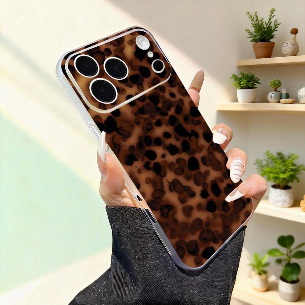 Tortoise Shell Marble Phone Case For iPhone 17,16,15,14,13,12,11,Pro,Max,Plus,Mini,SE4,E For Magsafe Wireless