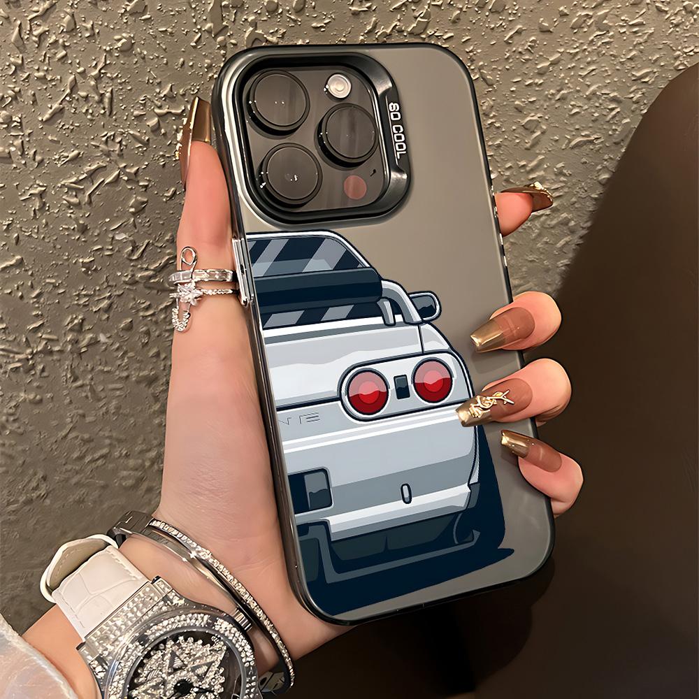 Крутой чехол для телефона с JDM спортивным автомобилем для Oppo Reno14 Reno13 Reno12 Reno11 Reno10 Reno8 Reno7 Reno6 F T Pro Plus 4G 5G Матовая задняя крышка