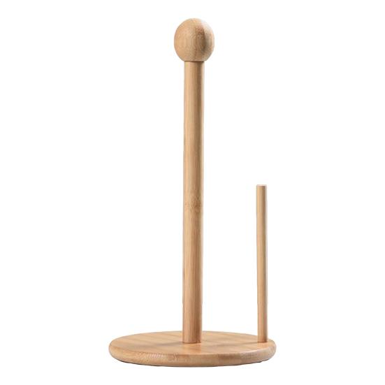 Бамбуковый держатель для бумажных полотенец, деревенский стоячий органайзер для бумажных полотенец, диспенсер для рулонов для кухонной столешницы, ванной комнаты, обеденного стола