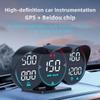 G17 Car HUD GPS+Beidou Chip Head Up Display LCD спидометр уклономер пройденное расстояние компас сигнализация превышения скорости для всех автомобилей