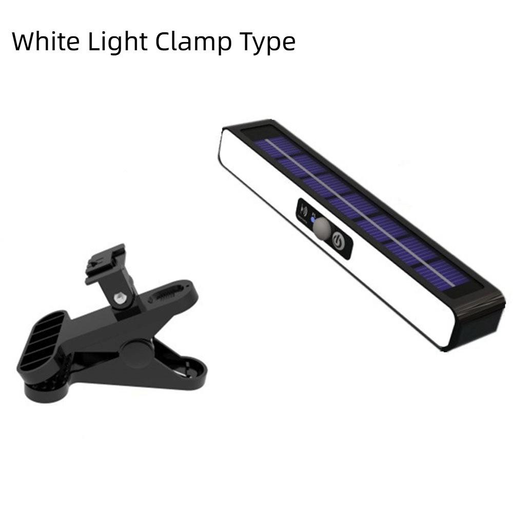 3 Light Modes Outdoor Courtyard Lamp Human Body Sensing LED Solar Light Solar Clip Light  Garden