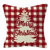 Festive Christmas Cushion Cover Featuring Adorable Reindeer And Snowflakes Design