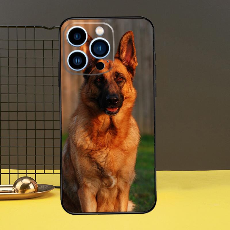 German Shepherd Dog Case For iPhone 13 12 11 14 Pro Max XS Max XR X 6S 7 8 Plus SE 2020 Back Cover Phone Case
