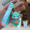Year of 2024 Mascot Dragon Figurine Hanging Cute 3D Dragon Keychain Ornament Cartoon Animal Keyring