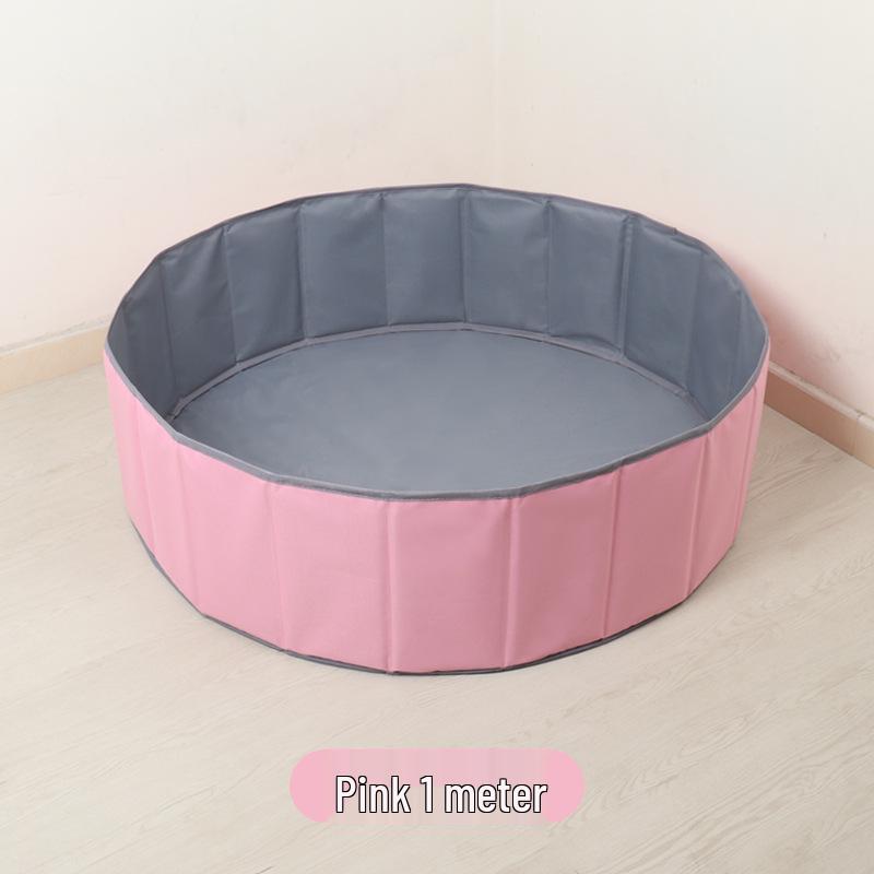 Ocean Ball Pit: Children's Foldable Indoor Playpen with Colorful Balls
