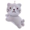 Cartoon Cute Six-Color Tilt Head Lying Plush Toy Cat Kitten Doll Backpack Pendant Decoration Christmas Halloween Gift Preferred