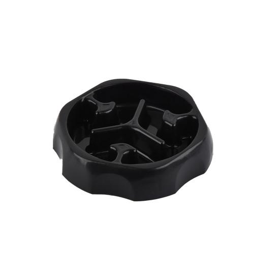 Медленная кормушка для крупных пород, миска для собак, эффективное замедление еды, круглая форма, непроливающаяся посуда для корма для домашних животных, колонка для медленного кормления, миска для домашних животных