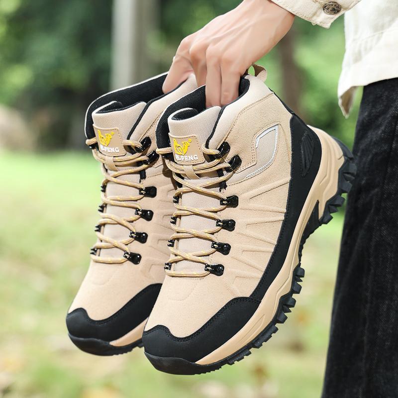 Высококачественные мужские зимние теплые сноубутсы для защиты от холода, новые ботинки оверсайз с высоким верхом, уличная противоскользящая обувь для альпинизма