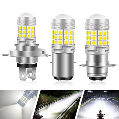 H4 светодиодные фары для мотоциклов LED BA20D H6 P15D лампы светодиодные фары для мотоциклов дальнего/ближнего света светодиодные лампы лампы противотуманные фары для мотоциклов 12 В 6000 К белые