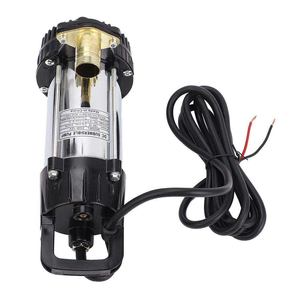 DC Submersible Pump 12V 180W 3meter³/h 8m Lift Brushless Copper Motor for Ranch Farm