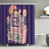 Japanese Cat Ramen Shop Anime Shower Curtain Waterproof Bathroom Decor Japanese Style Cute Kawaii Room Divider Backdrop