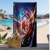 Пляжное полотенце с принтом AC Milan, быстросохнущее, мягкое, портативное, большое, прямоугольное, пляжное покрывало для путешествий, бассейна
