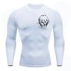Men Compression Shirt for Workout Quick Dry Eren Yeager Print Top Breathable Sweat Absorbing Fit Fitness T-Shirt Sweat-Resistant