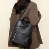 Soft Leather Backpack Large Capacity Backpack Women's Outdoor Travel Shoulder Bag Anti-Theft Bag