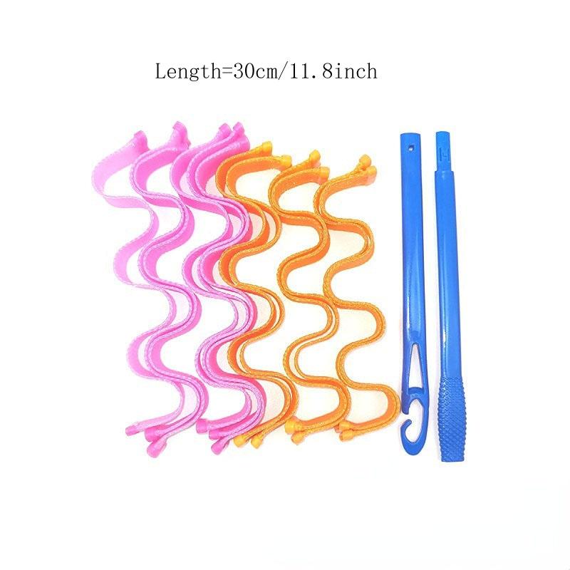 12 шт. набор волшебные щипцы для завивки волос, термобигуди для волос, формирующие волны, роликовые палочки для прически, инструменты для завивки волос для женщин