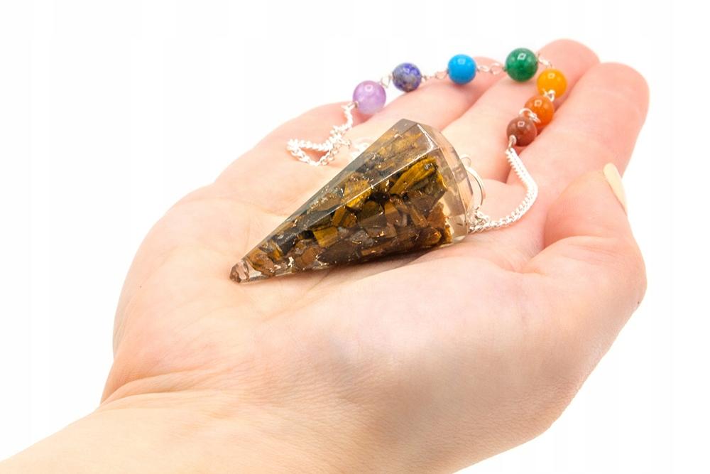 Chakra Orgonite Pendulum - Tiger' Eye Cp-03