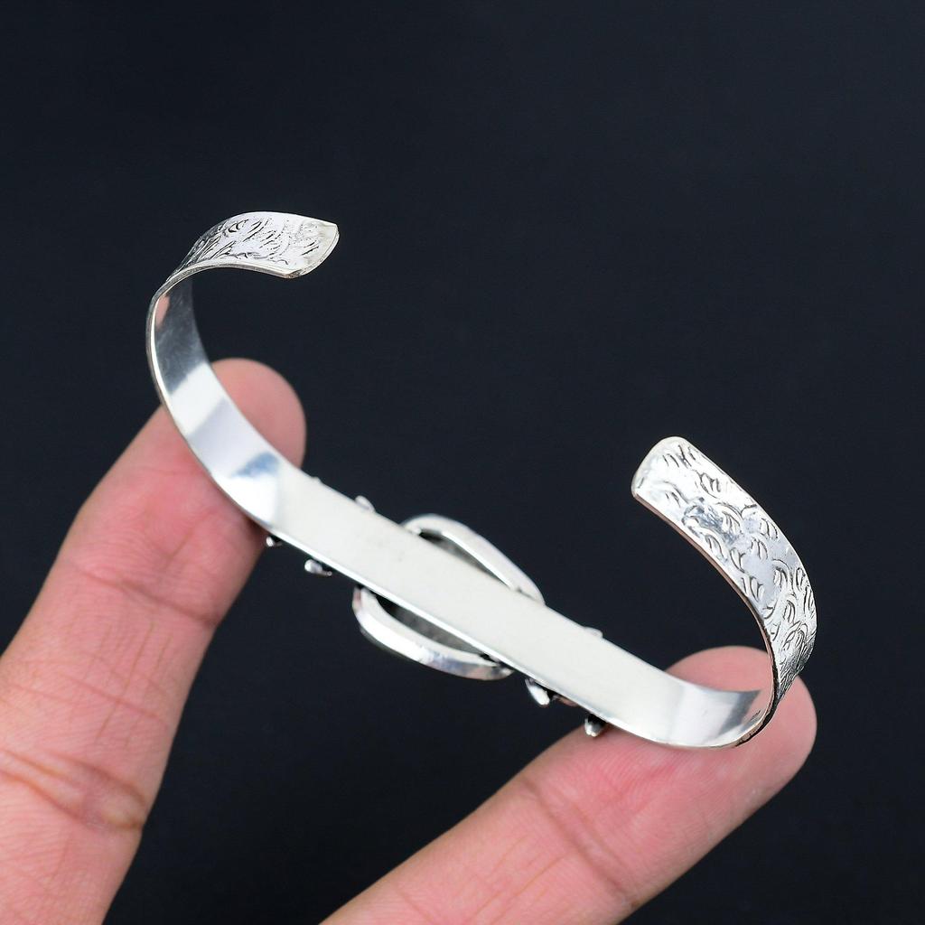 Sisters Day Deal Sterling Silver Stingray Coral Stone New Flower Bangle Jewelry