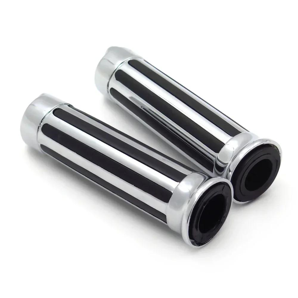 Hand Grips 7/8" Handlebar For Harley Davidson XL 883 Hugger Sportster Cruiser Chrome Motorcycle Parts