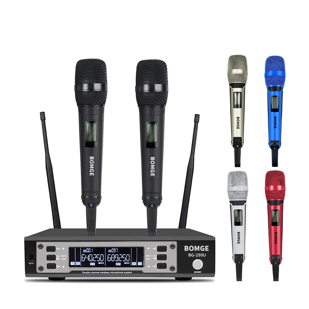 BG-290U Разнесенный беспроводной ручной микрофон, беспроводная микрофонная караоке-система