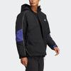 adidas Спортивная куртка на открытом воздухе с капюшоном, мужская верхняя одежда, черная HC0279