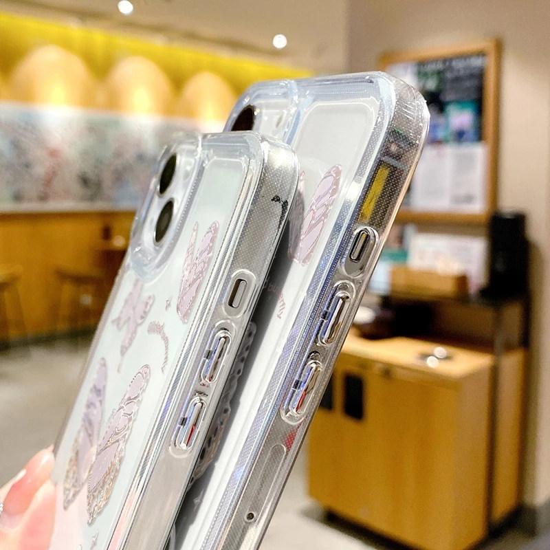 Кристально чистый чехол с бабочкой для iPhone 13 11 14 Pro Max 12 XS Max X XR 7 8 Plus SE 2022 2020, роскошные противоударные мягкие чехлы