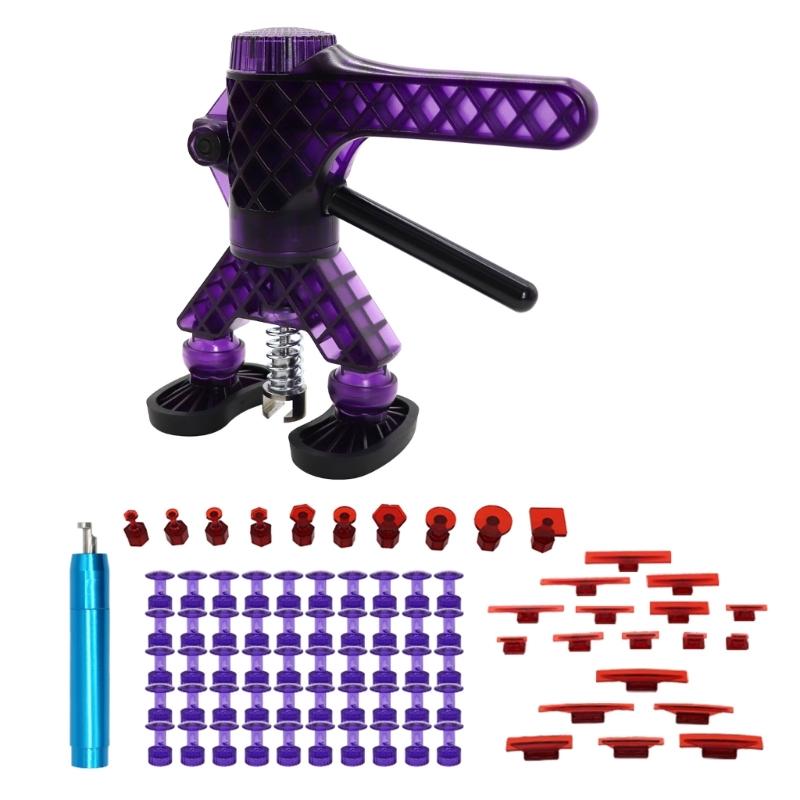 Многоцелевой автомобильный съемник вмятин, набор автозапчастей для ремонта кузова без покраски, полный набор инструментов, подъемник с регулируемой ручкой, универсальный мотоцикл