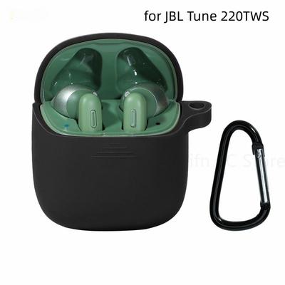 Силиконовый чехол для JBL Tune 220TWS/JBL Tune 225TWS с брелком, мягкий защитный чехол для JBL Tune 220TWS, водонепроницаемый чехол